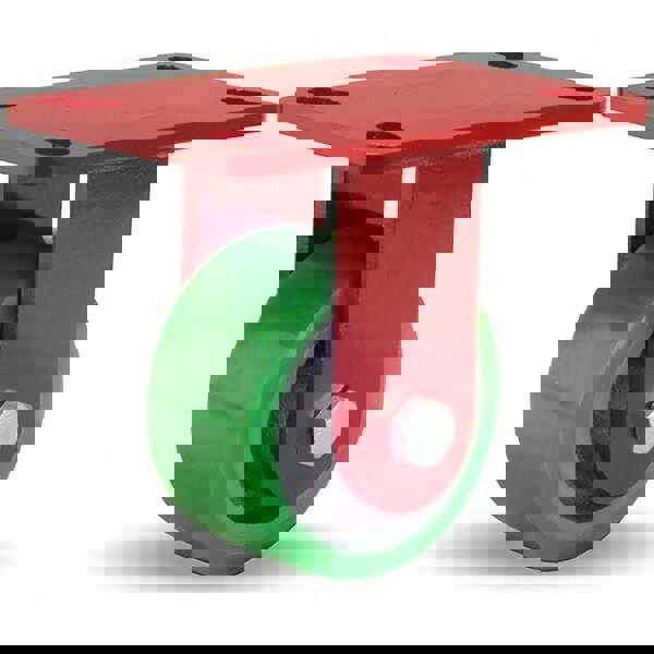 Rigid Top Plate Caster: Polyurethane, 4